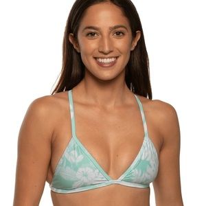 NWT Jolyn Lily Bikini Top in Surf Aloha print